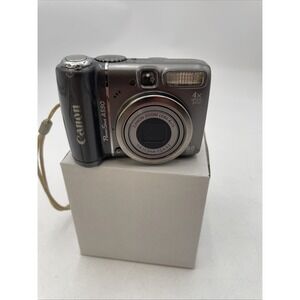 Canon PowerShot A590 IS Image Stabilizer 8MP Digital Camera 4x Zoom TESTED WORKS